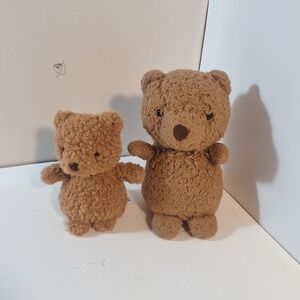 Jellycat Little Bear Brown Plush Stuffed Animal 8" & 5" 2 Bears